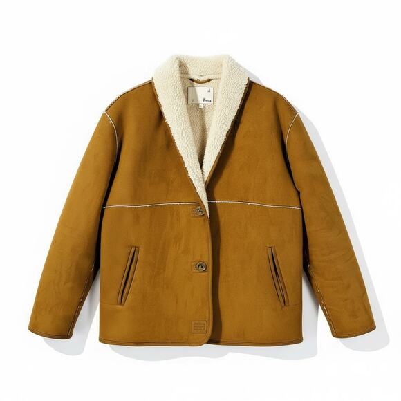 Wilfred Free Jackets & Blazers - Wilfred Brown Sherpa-Lined Jacket